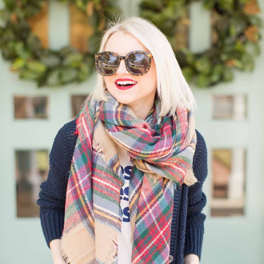 2 Zara Plaid Blanket Scarves - The Original!